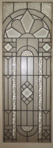 Art Deco Leadlight Glass Door
