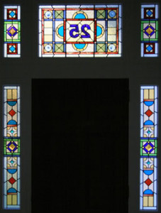 Victorian Leadlight Glass Door