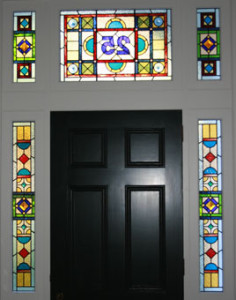 Victorian Leadlight Glass Door